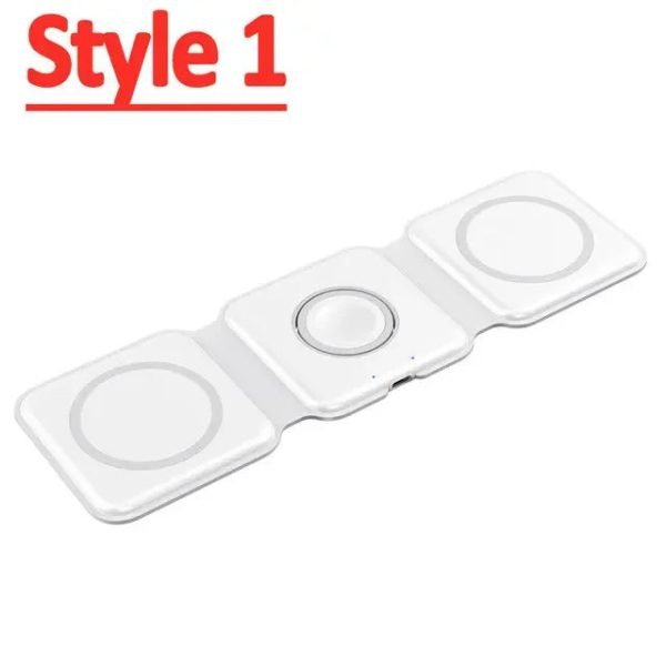 100W 3 in 1 Magnetic Wireless Charger Pad Stand for iPhone 14 13 15 8 Pro Max Airpods iWatch Fast Wireless Charging Dock Station - Image 8