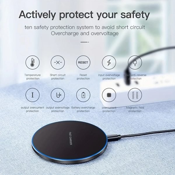 100W Wireless Charger For iPhone 14 13 12 11 Pro XS Max Mini X XR Induction Fast Wireless Charging Pad For Samsung Xiaomi Huawei - Image 3