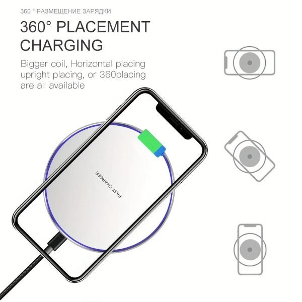 100W Wireless Charger For iPhone 14 13 12 11 Pro XS Max Mini X XR Induction Fast Wireless Charging Pad For Samsung Xiaomi Huawei - Image 2