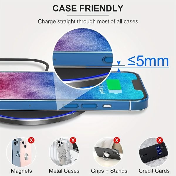 100W Wireless Charger For iPhone 14 13 12 11 Pro XS Max Mini X XR Induction Fast Wireless Charging Pad For Samsung Xiaomi Huawei - Image 6