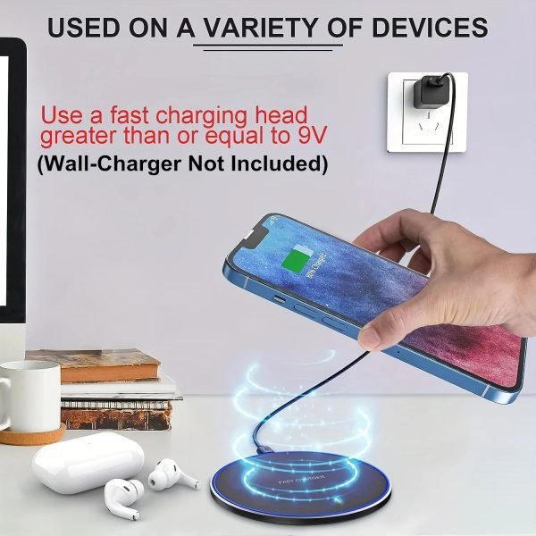 100W Wireless Charger For iPhone 14 13 12 11 Pro XS Max Mini X XR Induction Fast Wireless Charging Pad For Samsung Xiaomi Huawei - Image 4