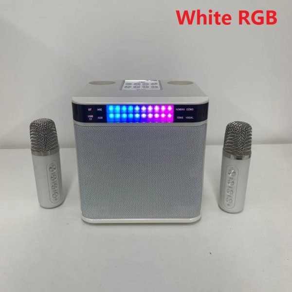 100W YS-203 Portable Karaoke Dual Microphone Wireless Speaker for Home Party Singing Equipment Stereo Bass Subwoofer Mixing Set - Image 13