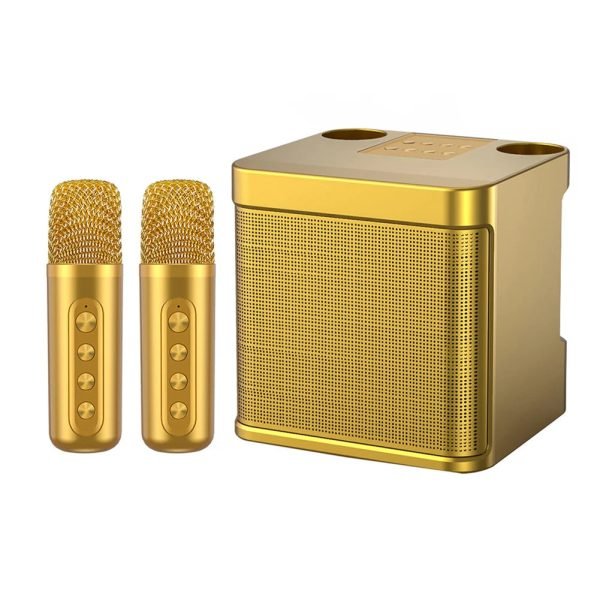 100W YS-203 Portable Karaoke Dual Microphone Wireless Speaker for Home Party Singing Equipment Stereo Bass Subwoofer Mixing Set - Image 8