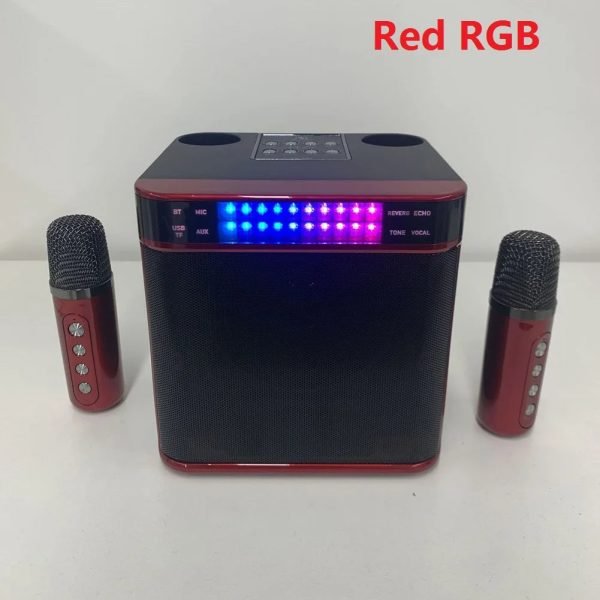100W YS-203 Portable Karaoke Dual Microphone Wireless Speaker for Home Party Singing Equipment Stereo Bass Subwoofer Mixing Set - Image 12