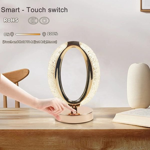 1pcs Morden Style Led Touch Modern Crystal Table Lamp For Bedroom Restaurant Bar  Bedside Night Light Rechargeable Table Lamp - Image 4
