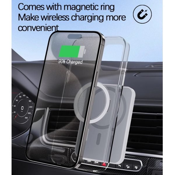 30W Magnetic Car Wireless Charger Macsafe Car Charger Air Vent Phone Holder For iPhone 15 14 13 12 Pro Max Fast Charging Station - Image 6