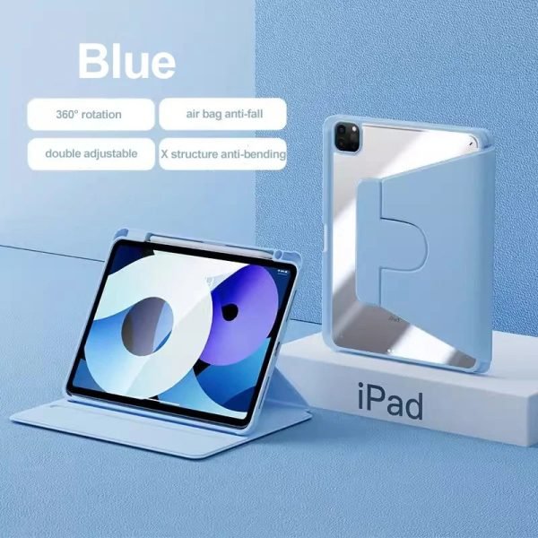 360° Rotating Case For IPad Pro 11 2022 10th 10.9 2022 Air 5 Air4 3 2 1 9.7 10.2 Mini 6 5 4 3 2 1 PU Leather Cover With Pen Slot - Image 24