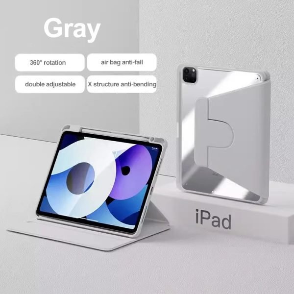 360° Rotating Case For IPad Pro 11 2022 10th 10.9 2022 Air 5 Air4 3 2 1 9.7 10.2 Mini 6 5 4 3 2 1 PU Leather Cover With Pen Slot - Image 20