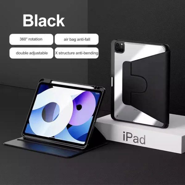 360° Rotating Case For IPad Pro 11 2022 10th 10.9 2022 Air 5 Air4 3 2 1 9.7 10.2 Mini 6 5 4 3 2 1 PU Leather Cover With Pen Slot - Image 22