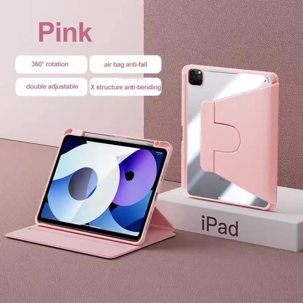 360° Rotating Case For IPad Pro 11 2022 10th 10.9 2022 Air 5 Air4 3 2 1 9.7 10.2 Mini 6 5 4 3 2 1 PU Leather Cover With Pen Slot - Image 13