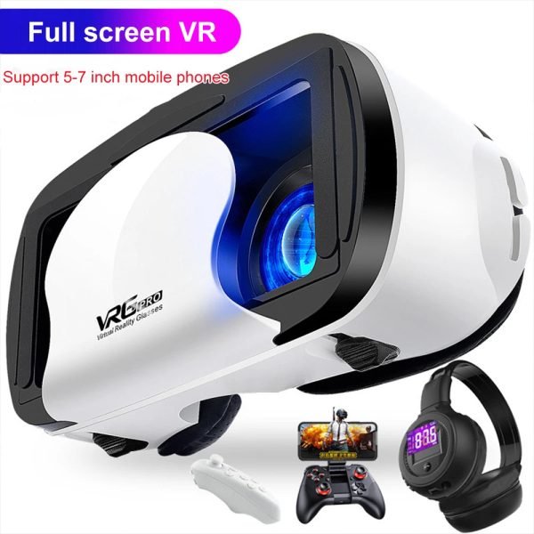 3D VR Headset Virtual Reality Smart Glasses Helmet For Smartphones Mobile Cell Phone With Controllers Lenses Goggles Binoculars