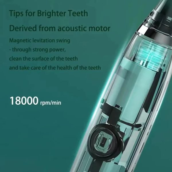 Adults Sonic Electric Toothbrush for Timer Teeth Ultrasonic Automatic Vibrator Whitening IPX7 Waterproof 4 Brush Head USB Type - Image 4