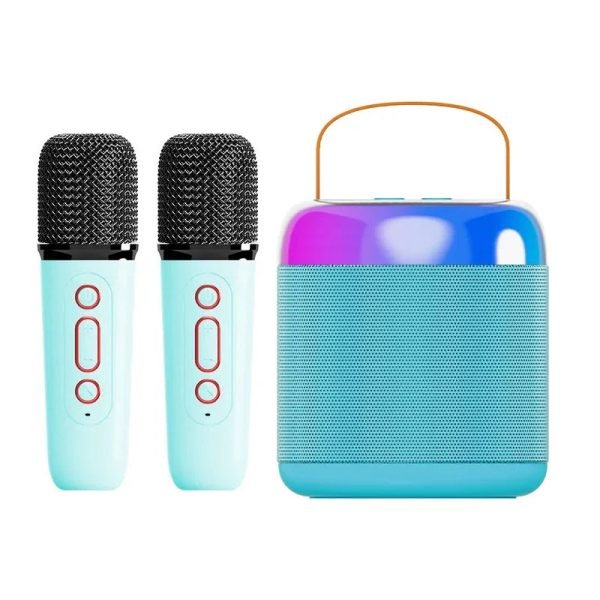 Bluetooth Wireless Portable Speaker Multi-function Karaoke Dual Microphone Music MP3 Player Karaoke Machine for Kids Adults - Image 13