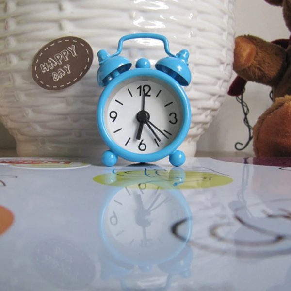 Creative Cute Mini Metal Small Alarm Clock Electronic Small Alarm Clock 6.3x2x4.3cm - Image 10