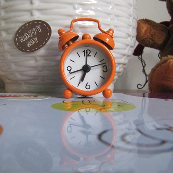 Creative Cute Mini Metal Small Alarm Clock Electronic Small Alarm Clock 6.3x2x4.3cm - Image 13