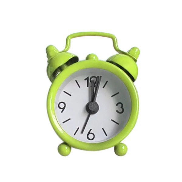 Creative Cute Mini Metal Small Alarm Clock Electronic Small Alarm Clock 6.3x2x4.3cm - Image 3