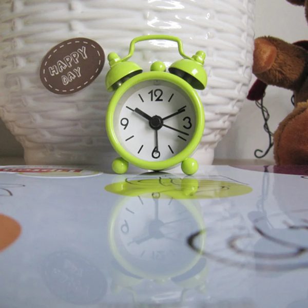 Creative Cute Mini Metal Small Alarm Clock Electronic Small Alarm Clock Table Desktop For Kids Students Decor Reloj Despertador - Image 8