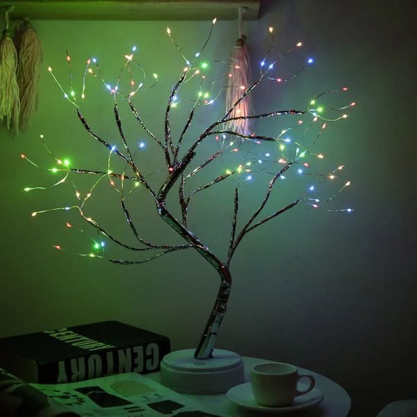 Creative Led Tree Table Lamp Full of Stars 36/108 LEDs Touch Switch Fairy Night Lamp Gift Christmas for Kids Home Bedroom Light - Image 9