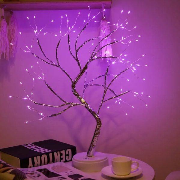 Creative Led Tree Table Lamp Full of Stars 36/108 LEDs Touch Switch Fairy Night Lamp Gift Christmas for Kids Home Bedroom Light - Image 8