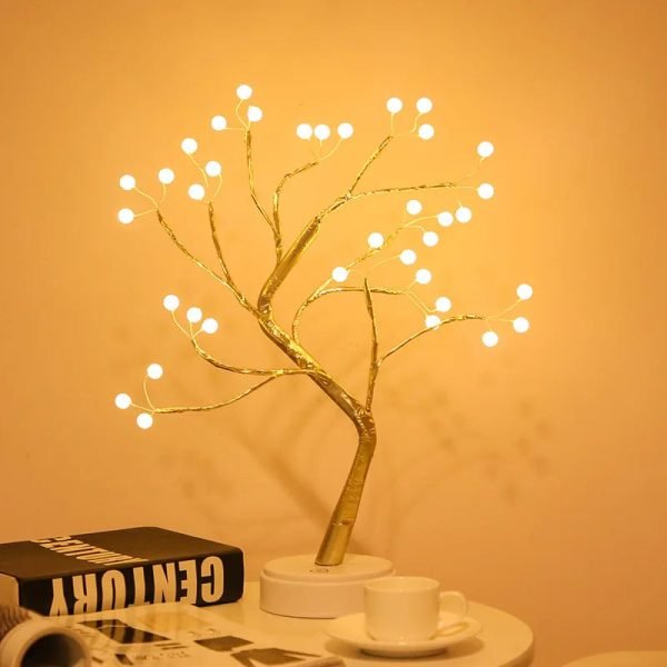 Creative Led Tree Table Lamp Full of Stars 36/108 LEDs Touch Switch Fairy Night Lamp Gift Christmas for Kids Home Bedroom Light - Image 7