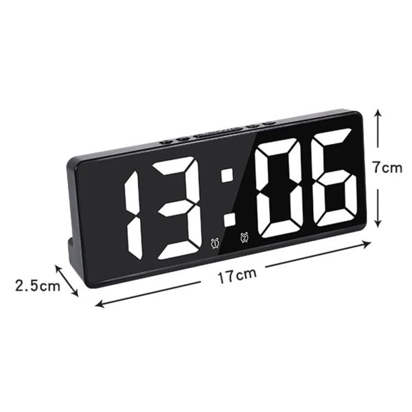 Creative Number Clock Color Nightlight Temperature Calendar Alarm Clock LED Large Number Electronic Clock Backlight Home Decor - Image 6