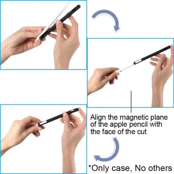 For Apple Pencil 2 Case Soft Silicone Holder Stylus Pen Cover Compatible For Apple Ipad air 4 10.9 2020 10.2 Touch Protective - Image 2
