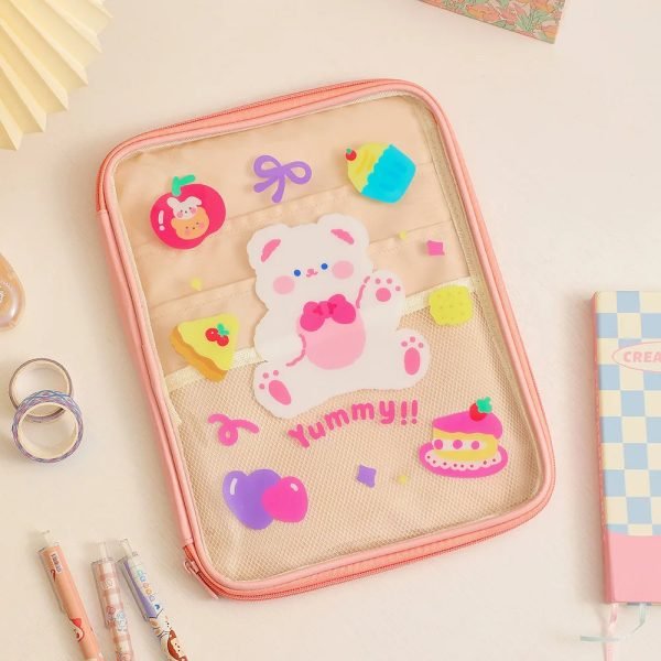 Girls' Summer Cartoon Transparent Tablet Bag PVC Ipad Pro 11 Case Cute Little Tiger Hand Bag 11 Inch IPad Tablet Computer Bag - Image 7