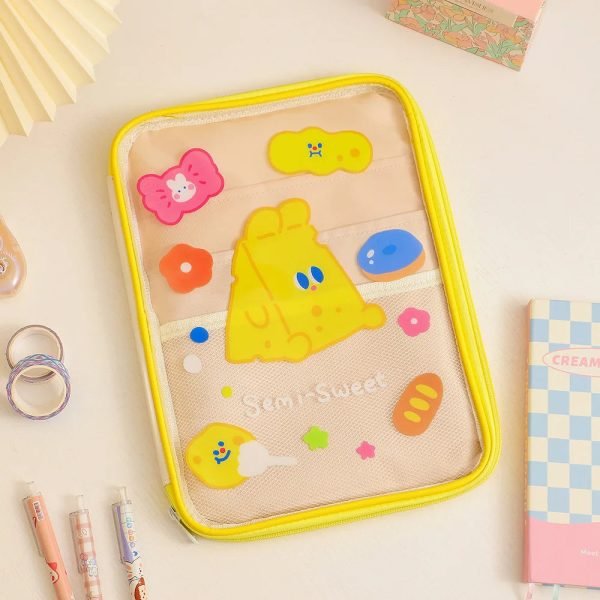 Girls' Summer Cartoon Transparent Tablet Bag PVC Ipad Pro 11 Case Cute Little Tiger Hand Bag 11 Inch IPad Tablet Computer Bag - Image 17