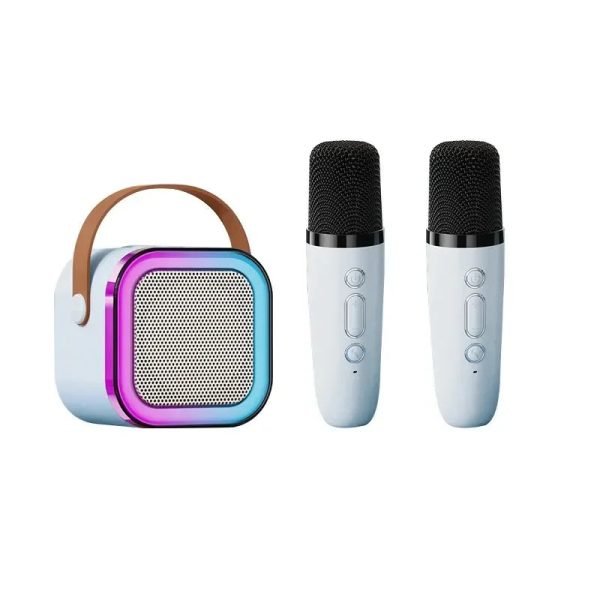 K12 Dual Microphone Karaoke Bluetooth Speaker RGB Light Two 5W Speakers Sound Subwoofer Boombox Support Multiple Input Modes - Image 7