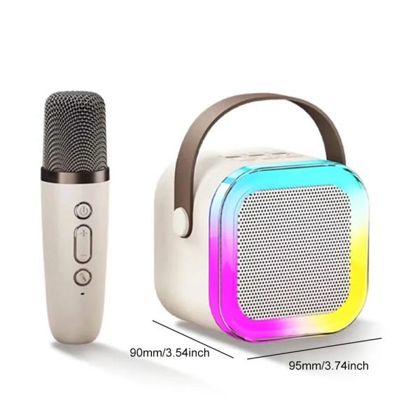 K12 Dual Microphone Karaoke Bluetooth Speaker RGB Light Two 5W Speakers Sound Subwoofer Boombox Support Multiple Input Modes - Image 6