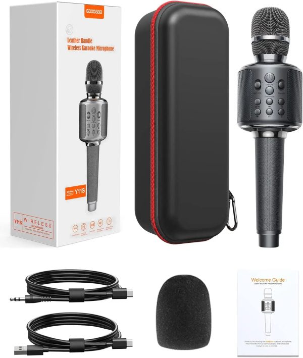 Karaoke Microphone Bluetooth Wireless Mic Portable Singing Machine with Duet Sing/Record/Play/Reverb Adult/Kid Gift for Home KTV - Image 6