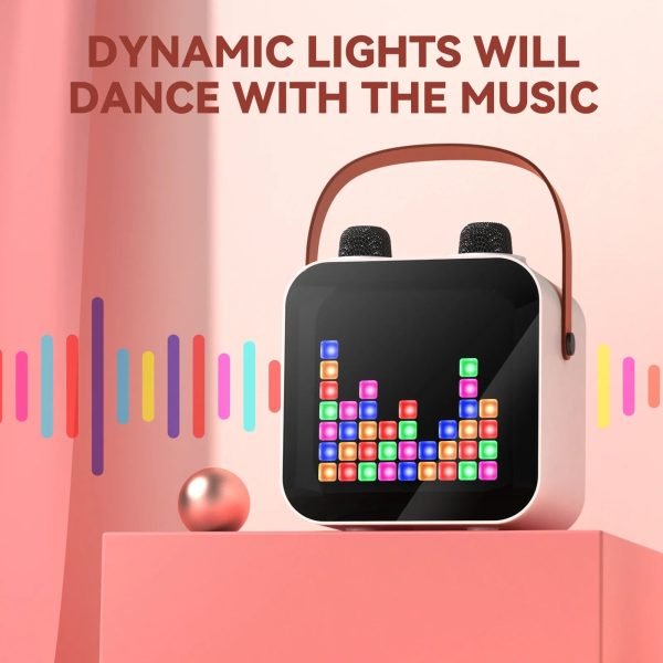 Luxury Family KTV Audio Set Dual Wireless Microphone Integrated Singing Machine Outdoor Portable Karaoke Bluetooth Speaker Box - Image 3