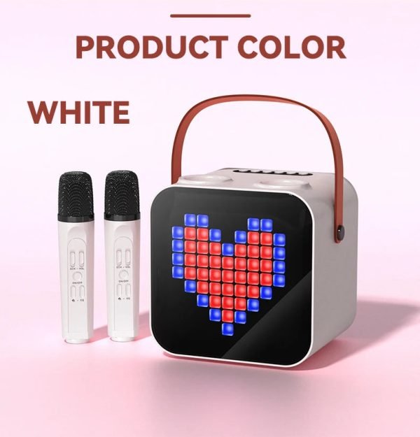 Luxury Family KTV Audio Set Dual Wireless Microphone Integrated Singing Machine Outdoor Portable Karaoke Bluetooth Speaker Box - Image 7