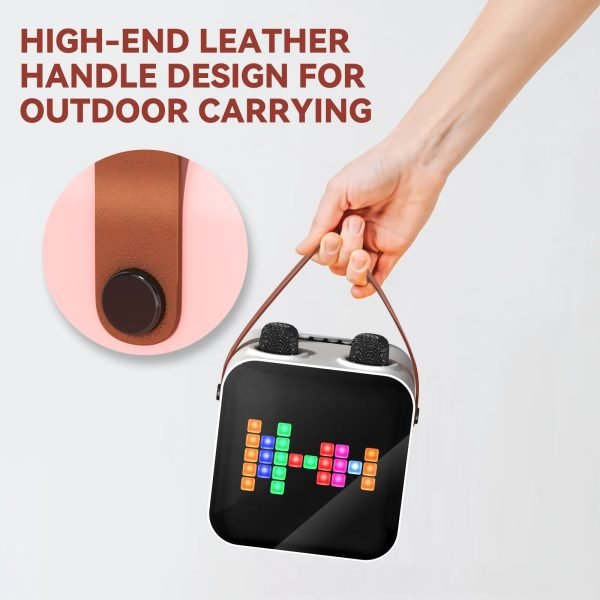 Luxury Family KTV Audio Set Dual Wireless Microphone Integrated Singing Machine Outdoor Portable Karaoke Bluetooth Speaker Box - Image 4