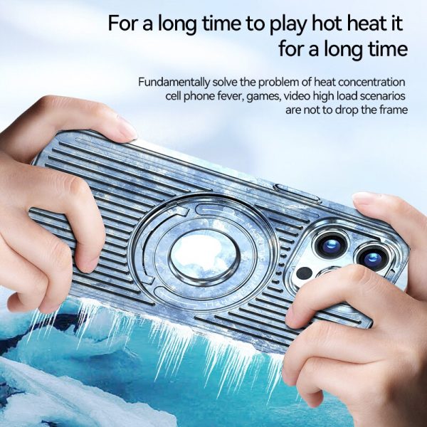 Magnetic Heat Dissipation Phone Case With Hidden Stand Ring Holder For IPhone - Image 3