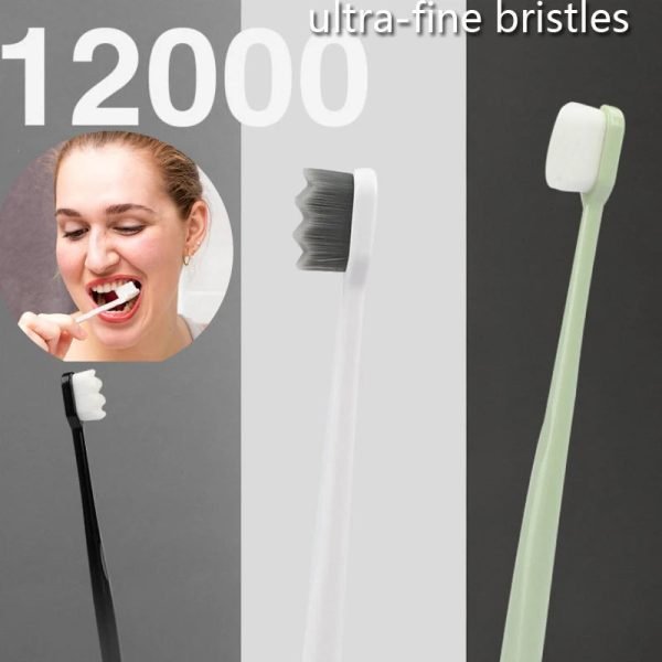 Micro Nano Manual Toothbrush Extra Soft Bristles Toothbrushes With 10,000 Bristles Dental Oral Care Teeth Brush Deep Cleaning - Image 4