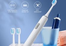 Newest Sonic Electric Toothbrush Rechargeable for Adults IPX7 Waterproof Whitening Tooth Brushes with 3 Brush Head Travel