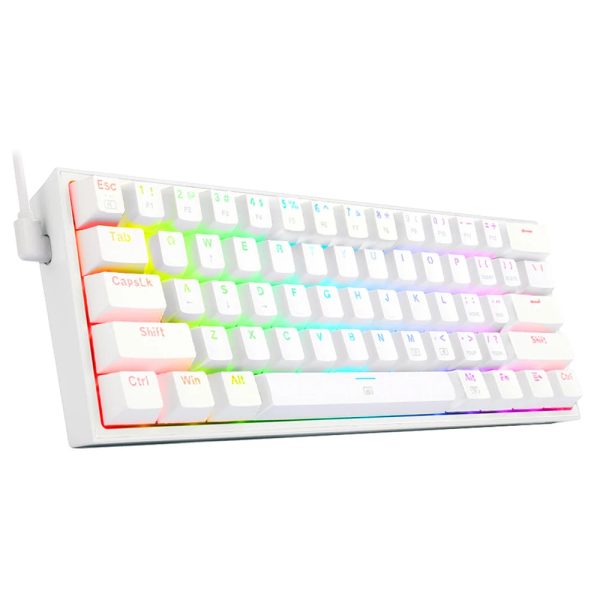 REDRAGON Fizz K617 RGB USB Mini Mechanical Gaming Wired Keyboard Red Switch 61 Key Gamer for Computer PC Laptop detachable cable - Image 8