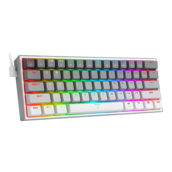 REDRAGON Fizz K617 RGB USB Mini Mechanical Gaming Wired Keyboard Red Switch 61 Key Gamer for Computer PC Laptop detachable cable - Image 14