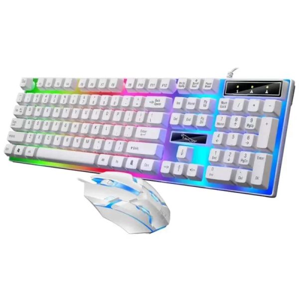 RGB Gaming Keyboard Gamer Keyboard And Mouse Kit Ergonomic Wired Mechanical Keyboard + Mouse Combo 104 Key For Windows PC Gamers - Image 7