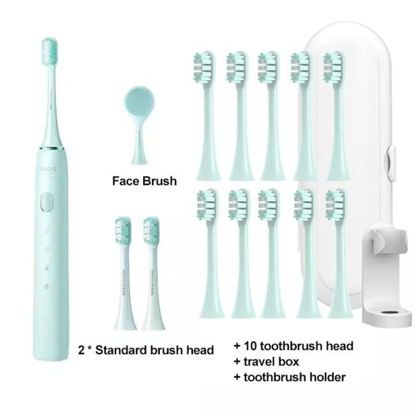 SOOCAS Sonic Electric Toothbrush X3U Pink Toothbrush Adult Waterproof Ultrasonic Automatic USB Rechargeable Tooth Brush Green - Image 11