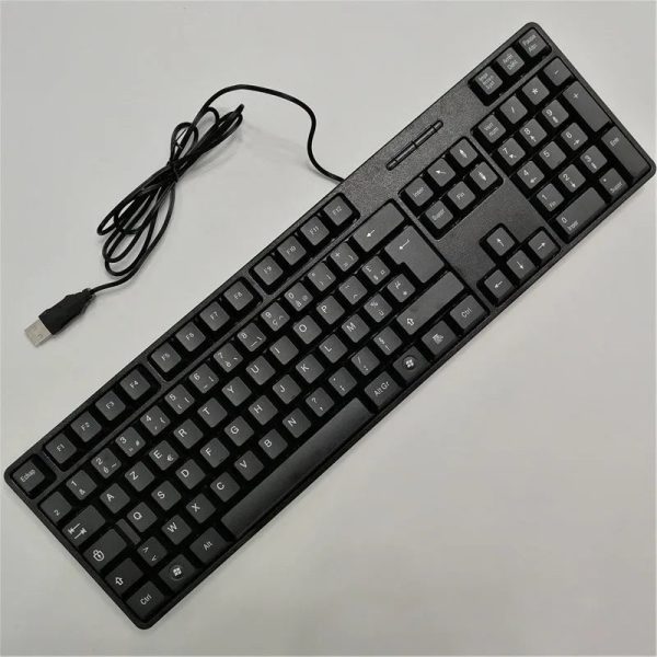 Spanish French  Russian Arabic Letter keycaps Keyboard Gaming Keyboard Usb Wired 104 Keys  For Computer - Image 6