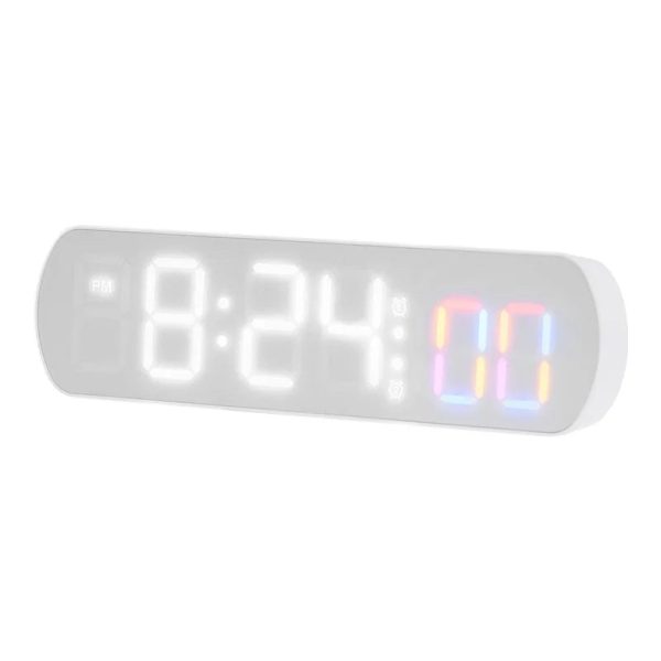 Voice Control Digital Alarm Clock TEMP Date Timer Coutdown Night Mode Type-C USB 12/24H Anti-disturb Funtion 2 Alarms LED Clock - Image 7