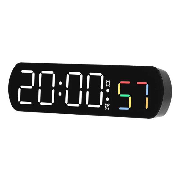 Voice Control Digital Alarm Clock TEMP Date Timer Coutdown Night Mode Type-C USB 12/24H Anti-disturb Funtion 2 Alarms LED Clock - Image 9