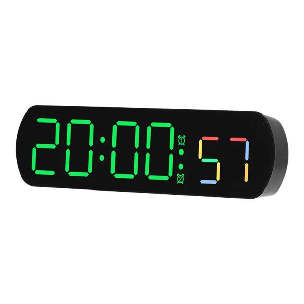 Voice Control Digital Alarm Clock TEMP Date Timer Coutdown Night Mode Type-C USB 12/24H Anti-disturb Funtion 2 Alarms LED Clock - Image 10