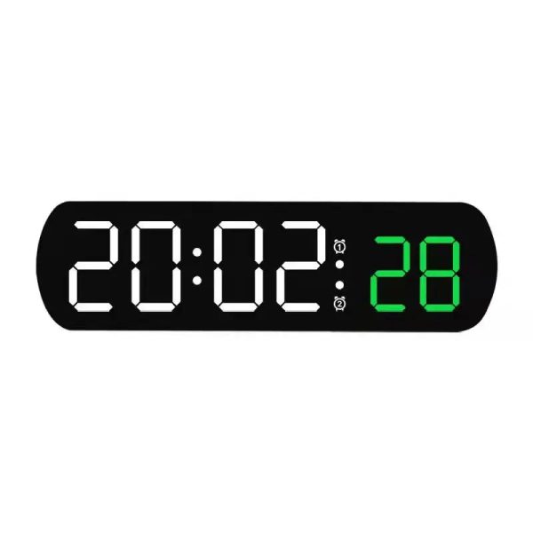 Voice Control Digital Alarm Clock TEMP Date Timer Coutdown Night Mode Type-C USB 12/24H Anti-disturb Funtion 2 Alarms LED Clock - Image 13