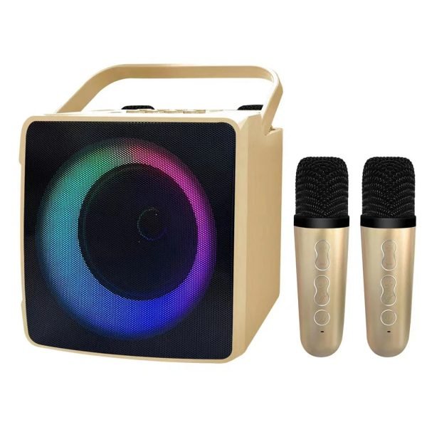 Wireless Karaoke Machine Bluetooth Music MP3 Player With Dual Wireless Microphones Adults Kids Home KTV Player - Image 9