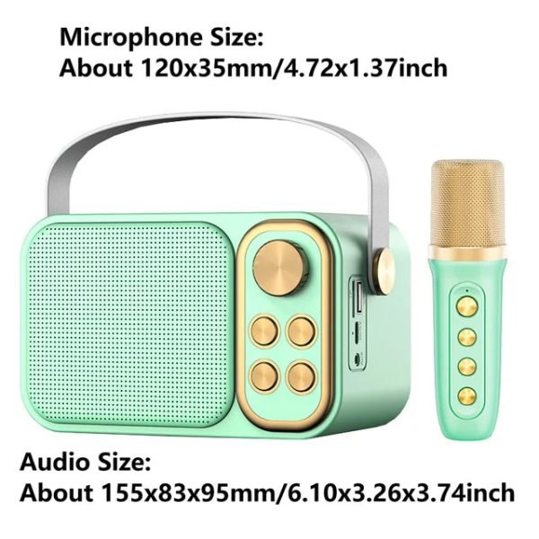 Ys-219 Karaoke Machine Portable Wireless Bluetooth 5.0 Speaker System With Dual Microphone Home Tv Ktv Set Support TF Card - Image 7
